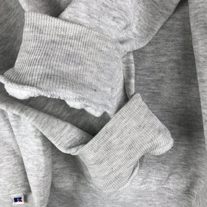 90'S Russell College Sweatshirt, Made in USA, Men's XL, Vintage cotton gray type Vintage Second Hand