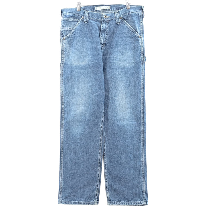 Lee denim painter pants, men's size W35 cotton blue type Vintage Second Hand