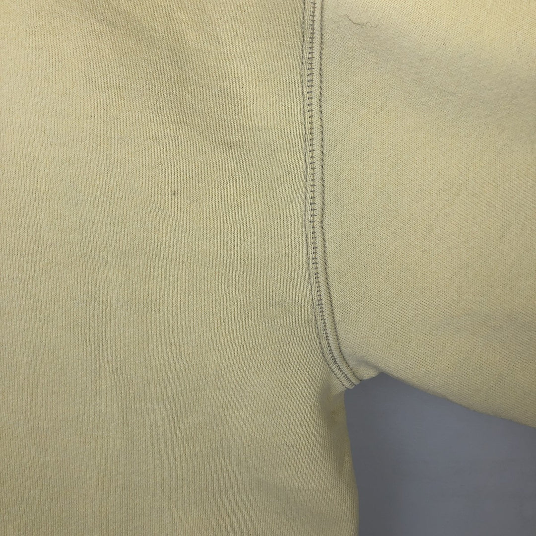 90'S Russell plain blank sweatshirt, sweatshirt, made in USA, men's XL size, vintage cotton lemon yellow Vintage Second Hand