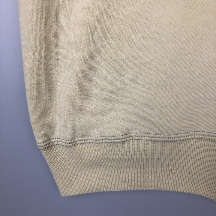 90'S Russell plain blank sweatshirt, sweatshirt, made in USA, men's XL size, vintage cotton lemon yellow Vintage Second Hand