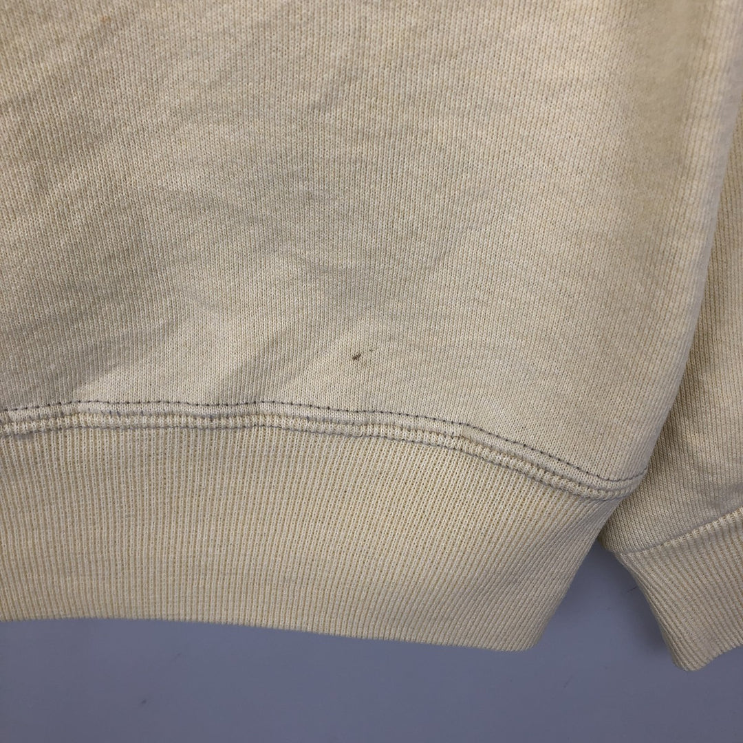 90'S Russell plain blank sweatshirt, sweatshirt, made in USA, men's XL size, vintage cotton lemon yellow Vintage Second Hand