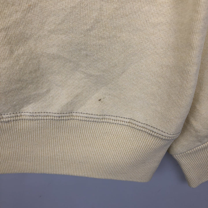 90'S Russell plain blank sweatshirt, sweatshirt, made in USA, men's XL size, vintage cotton lemon yellow Vintage Second Hand