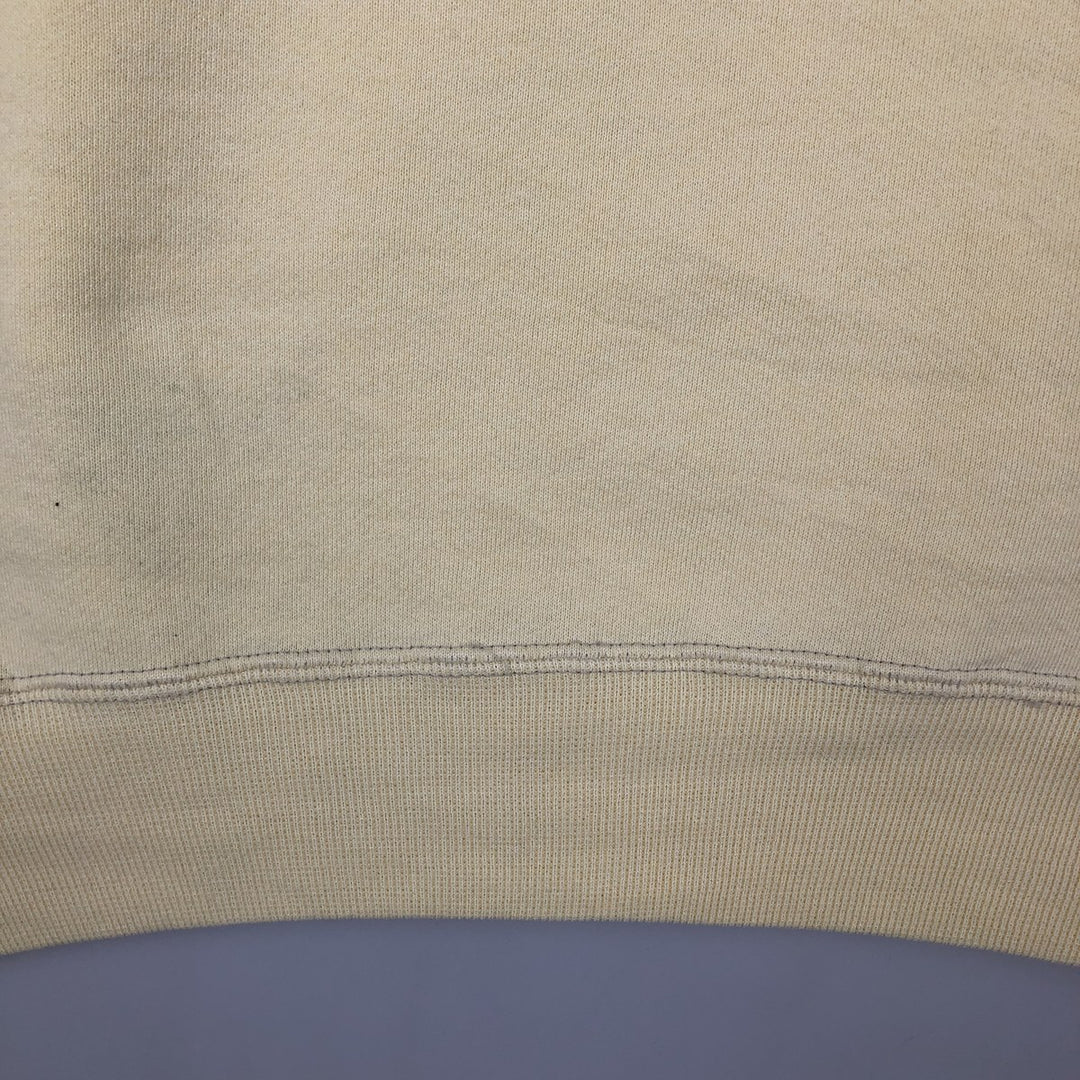 90'S Russell plain blank sweatshirt, sweatshirt, made in USA, men's XL size, vintage cotton lemon yellow Vintage Second Hand