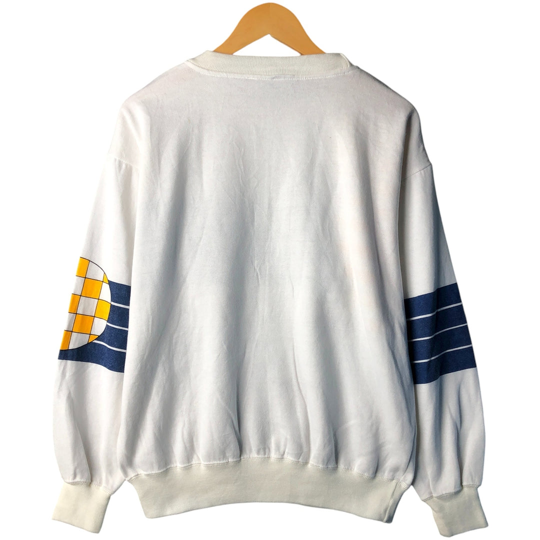 Vintage 90'S Puma logo sweatshirt, size M, men's polyester white type Vintage Second Hand