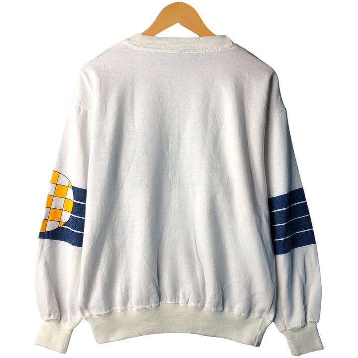 Vintage 90'S Puma logo sweatshirt, size M, men's polyester white type Vintage Second Hand