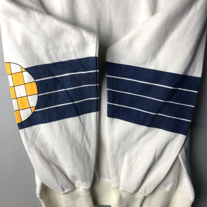 Vintage 90'S Puma logo sweatshirt, size M, men's polyester white type Vintage Second Hand