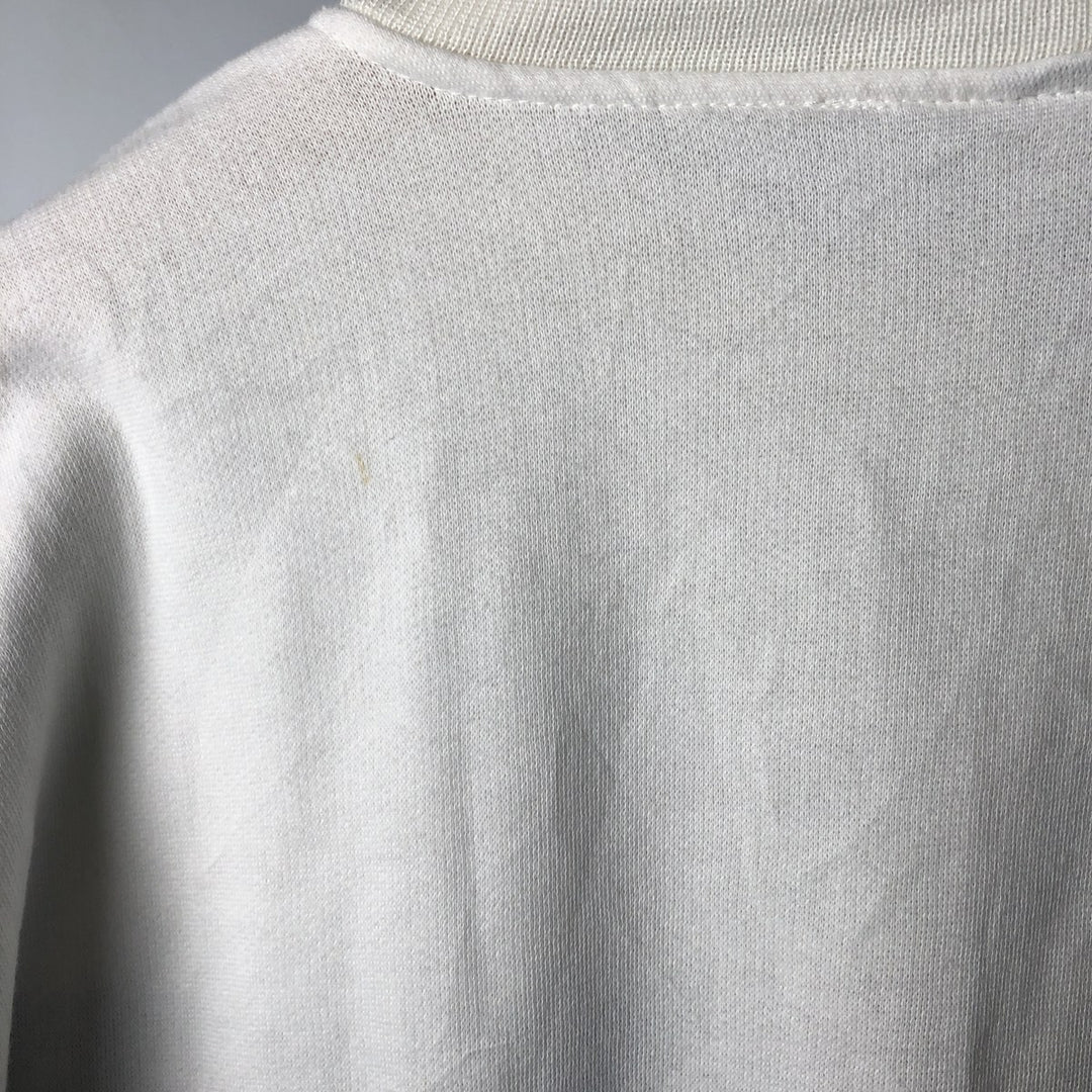 Vintage 90'S Puma logo sweatshirt, size M, men's polyester white type Vintage Second Hand