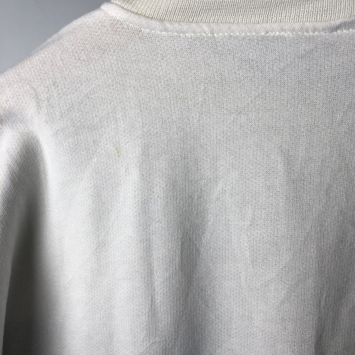 Vintage 90'S Puma logo sweatshirt, size M, men's polyester white type Vintage Second Hand