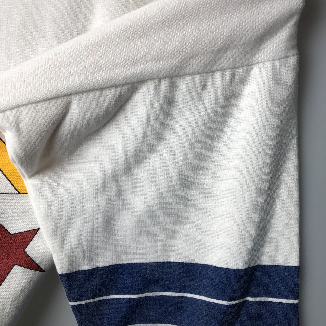 Vintage 90'S Puma logo sweatshirt, size M, men's polyester white type Vintage Second Hand