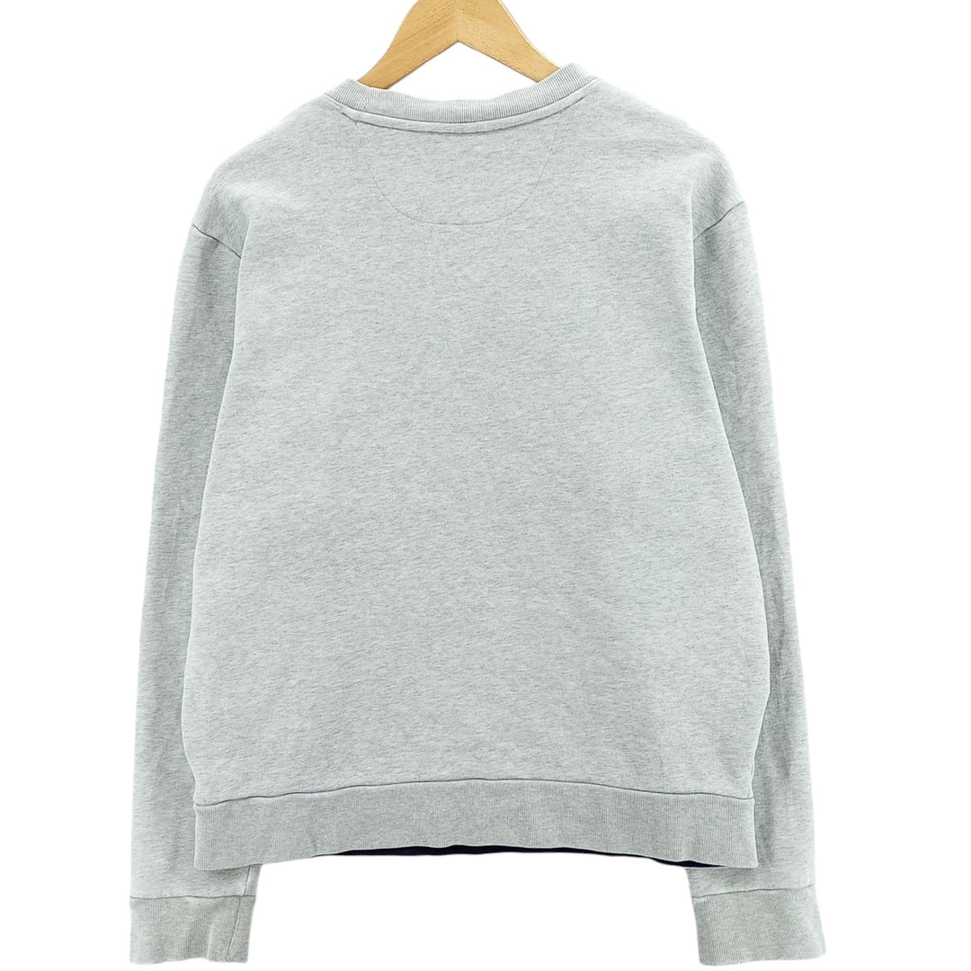 Vintage Lacoste one-point logo sweatshirt, size L, men's size L cotton gray type Vintage Second Hand