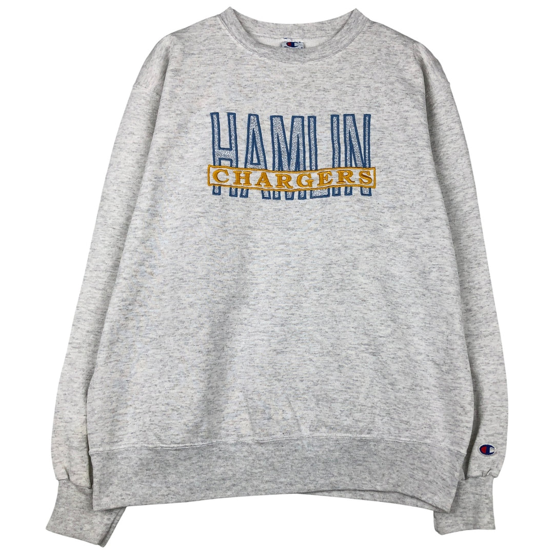 90'S Champion Authentic Athletic Apparel College Sweatshirt, Made in USA, Men's Size XL, Vintage cotton gray type Vintage Second Hand