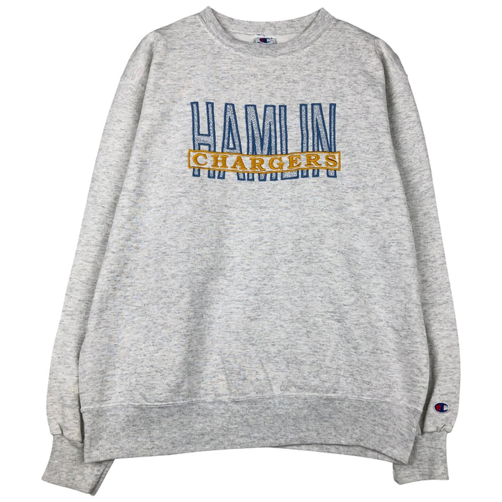 90'S Champion Authentic Athletic Apparel College Sweatshirt, Made in USA, Men's Size XL, Vintage cotton gray type Vintage Second Hand