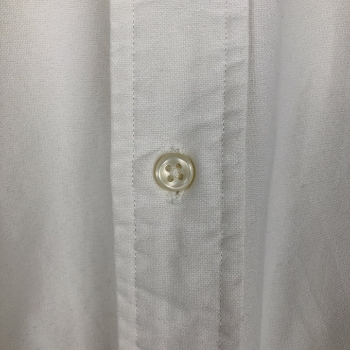 Ralph Lauren Classic Fit Long Sleeve Button Down Shirt Men's XL cotton unbleached Vintage Second Hand