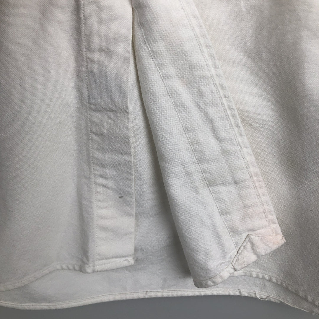 Ralph Lauren Classic Fit Long Sleeve Button Down Shirt Men's XL cotton unbleached Vintage Second Hand