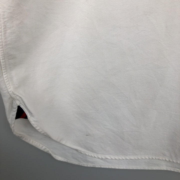 Ralph Lauren Classic Fit Long Sleeve Button Down Shirt Men's XL cotton unbleached Vintage Second Hand