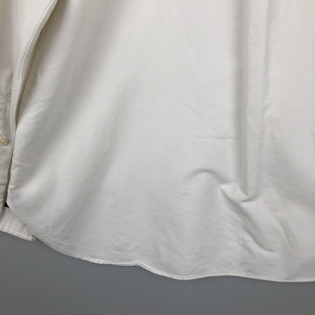 Ralph Lauren Classic Fit Long Sleeve Button Down Shirt Men's XL cotton unbleached Vintage Second Hand