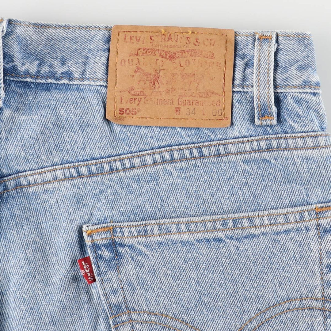 Levi's 505 denim shorts, men's size W32 unclear Blue type light blue Vintage Second Hand