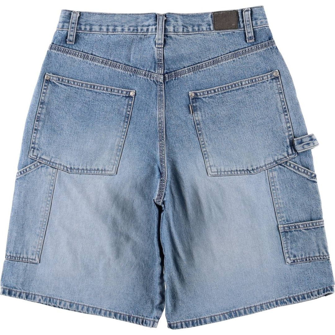 2000'S Levi's Silver Tab Denim Painter Shorts, Men's Size W32 cotton Blue type light blue Vintage Second Hand