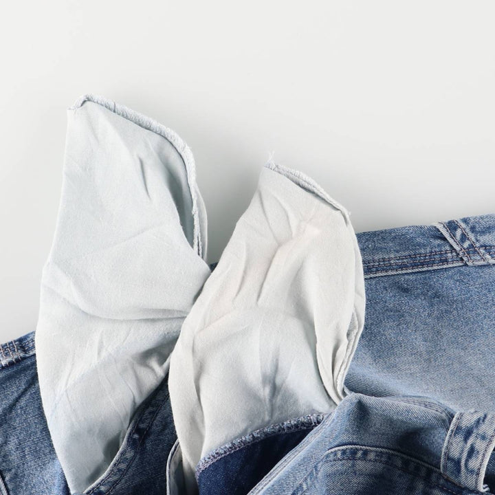 2000'S Levi's Silver Tab Denim Painter Shorts, Men's Size W32 cotton Blue type light blue Vintage Second Hand