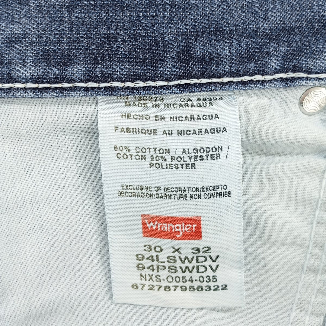00'S Wrangler Denim Painter Pants Men's W30 equivalent cotton blue type Vintage Second Hand