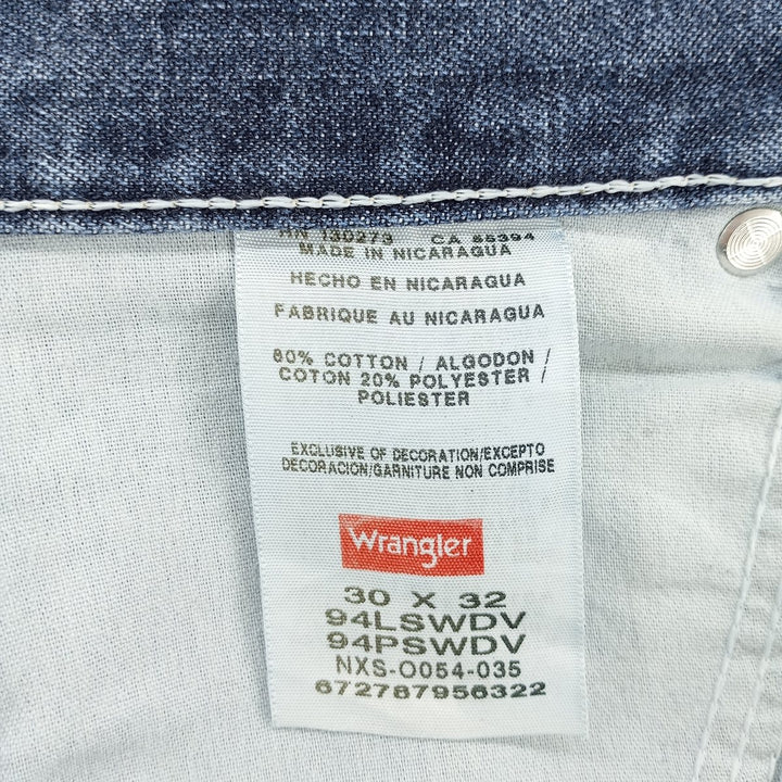 00'S Wrangler Denim Painter Pants Men's W30 equivalent cotton blue type Vintage Second Hand