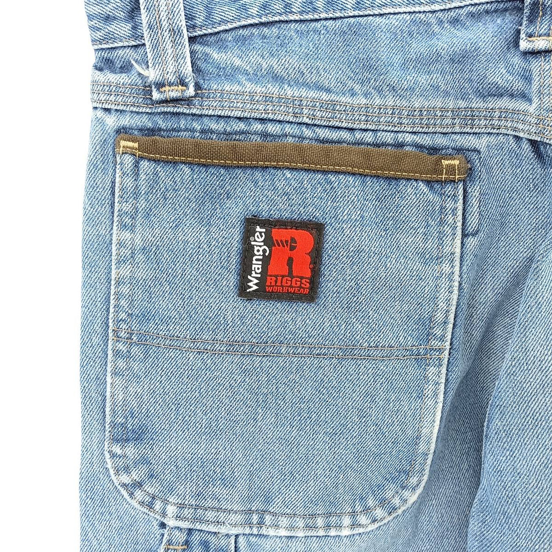 Wrangler RIGGS WORKWEAR Denim Painter Pants, Men's, Size W33 cotton blue type Vintage Second Hand