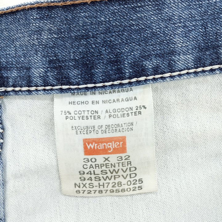 00'S Wrangler Denim Painter Pants Men's W30 equivalent cotton blue type Vintage Second Hand