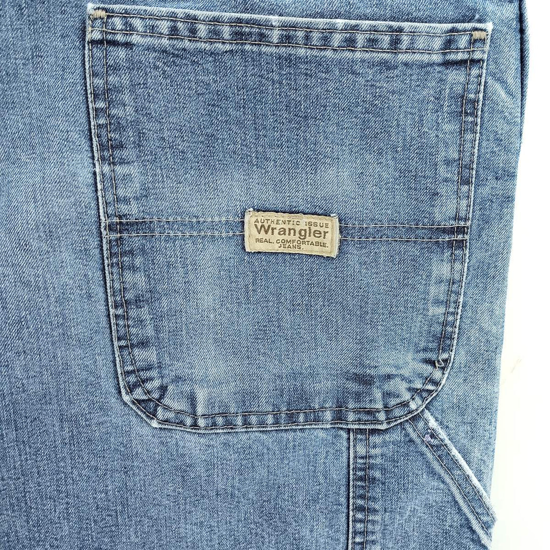 00'S Wrangler CARPENTER denim painter pants for men, equivalent to W32 cotton blue type Vintage Second Hand