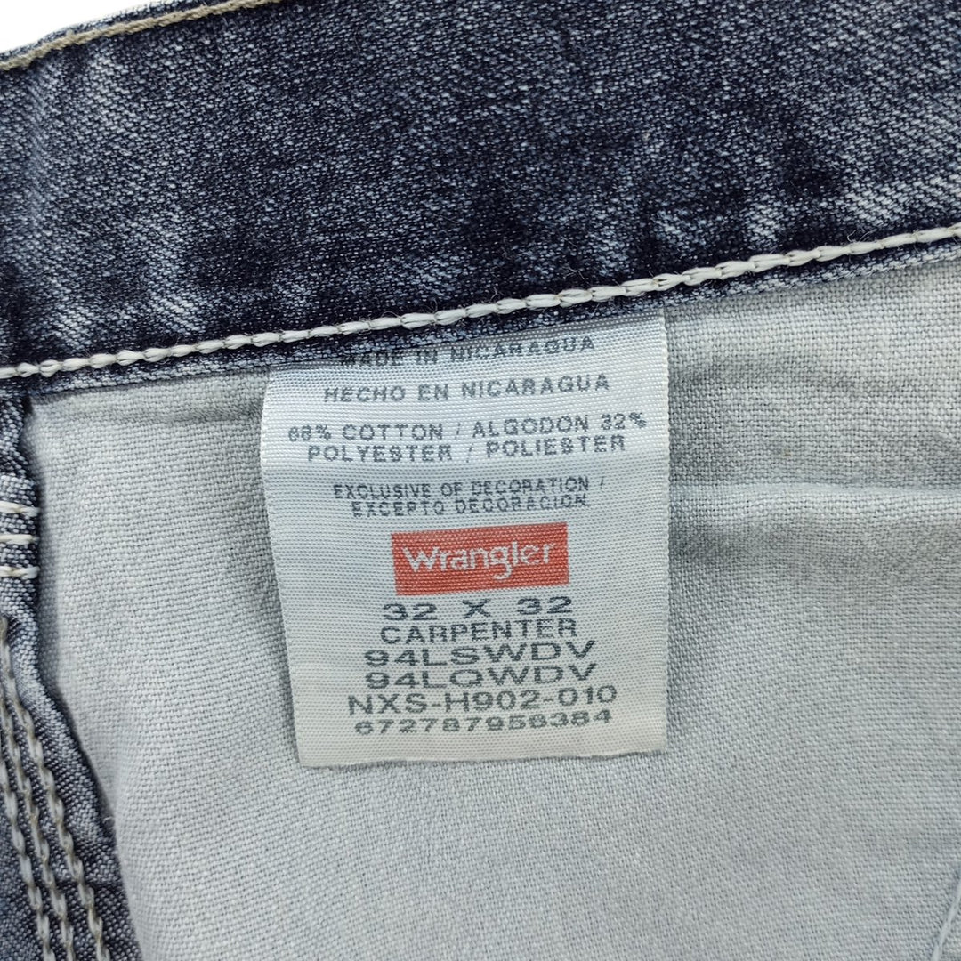 00'S Wrangler CARPENTER denim painter pants for men, equivalent to W32 cotton blue type Vintage Second Hand