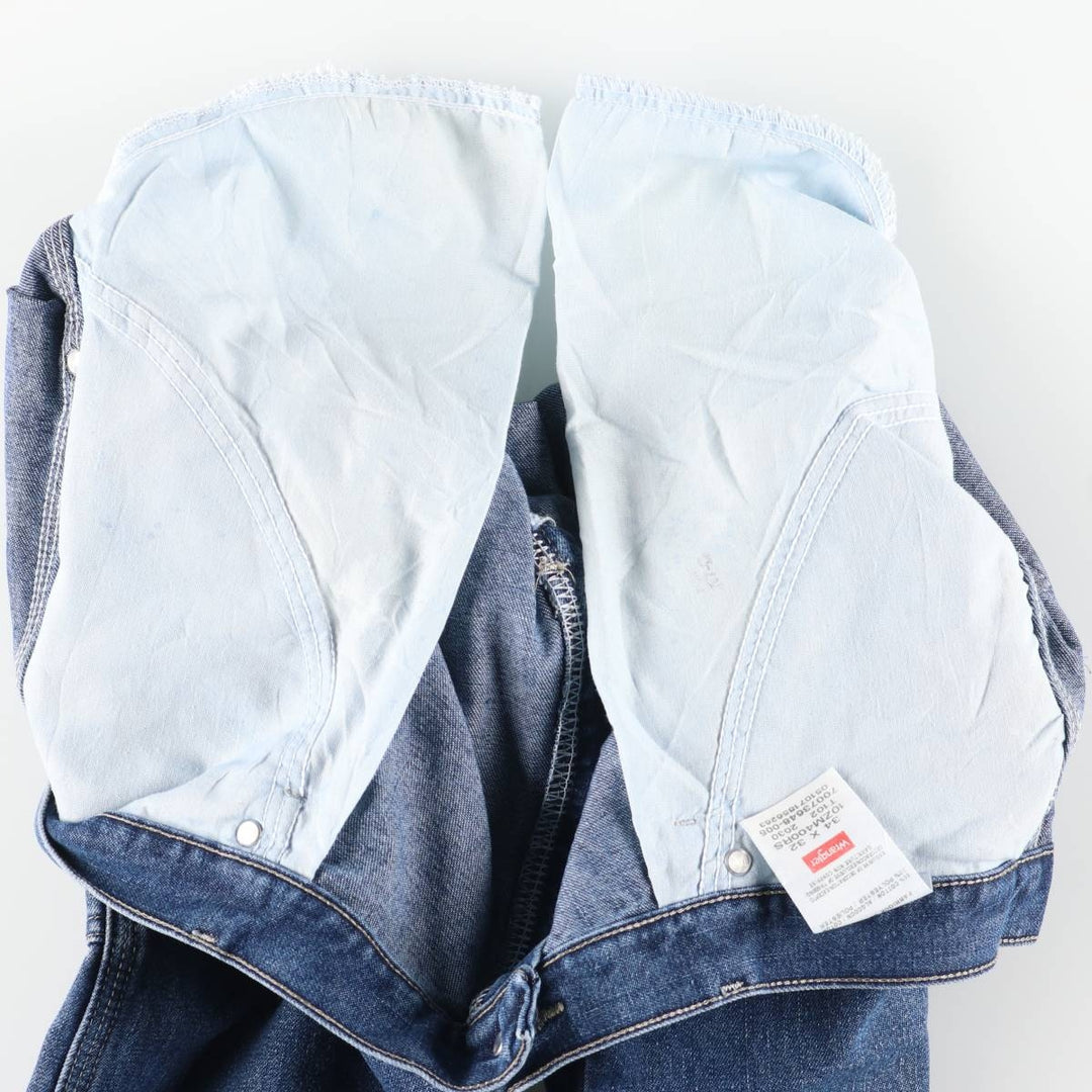 Wrangler Denim Painter Pants for Men, W34 equivalent cotton blue type Vintage Second Hand