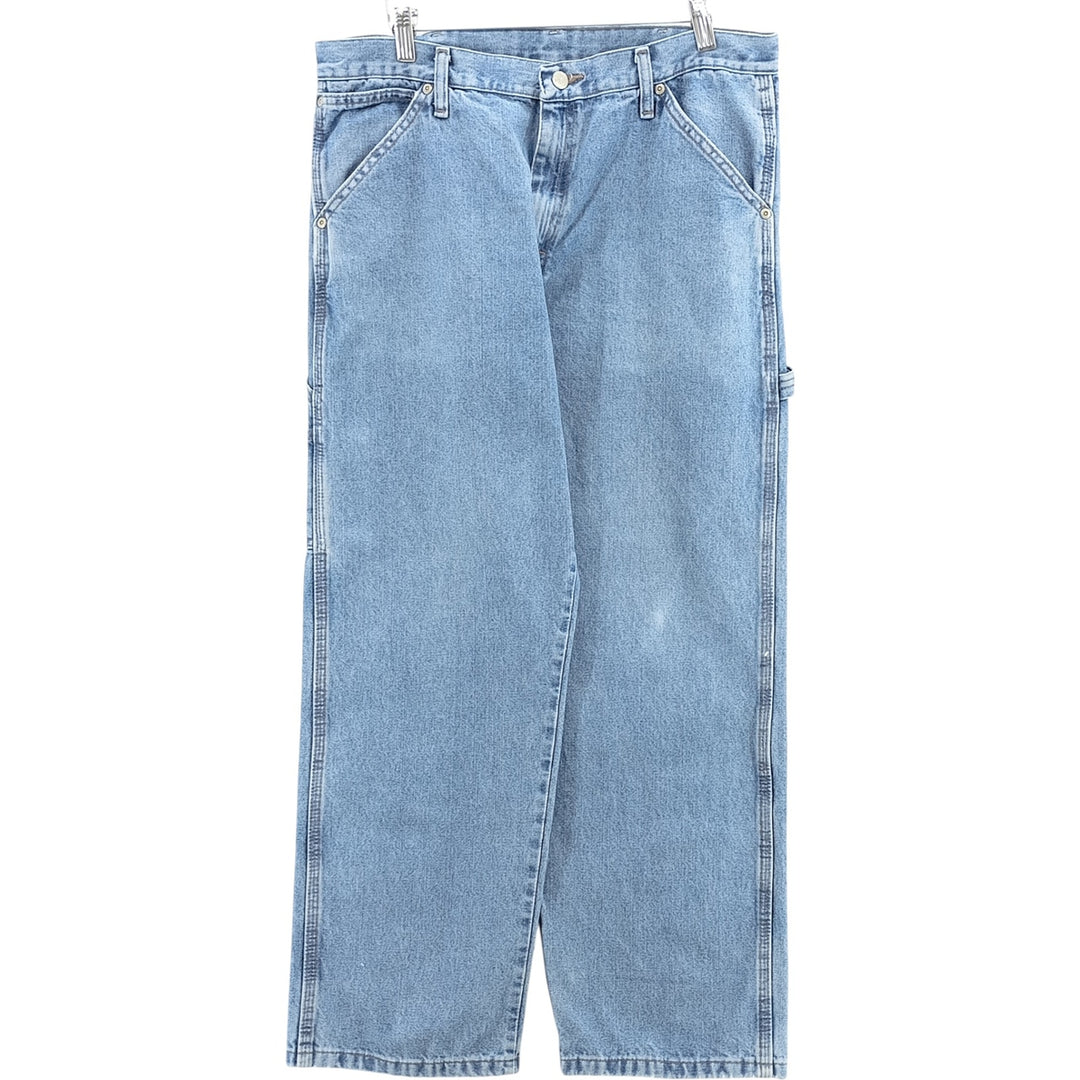 00'S Wrangler CARPENTER denim painter pants for men, equivalent to W34 cotton blue type Vintage Second Hand