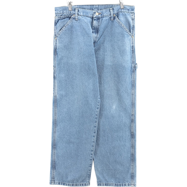 00'S Wrangler CARPENTER denim painter pants for men, equivalent to W34 cotton blue type Vintage Second Hand