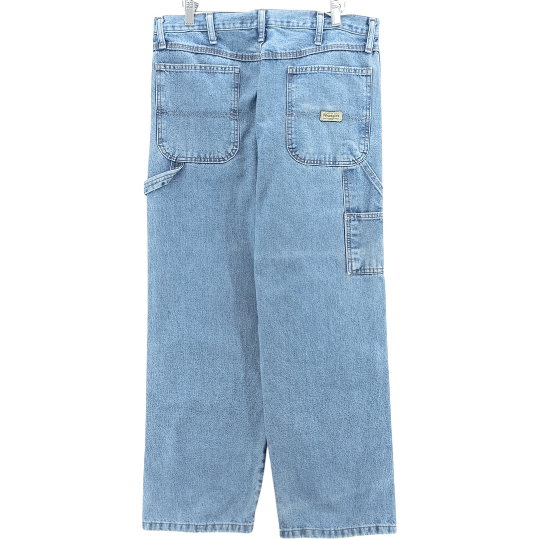 00'S Wrangler CARPENTER denim painter pants for men, equivalent to W34 cotton blue type Vintage Second Hand