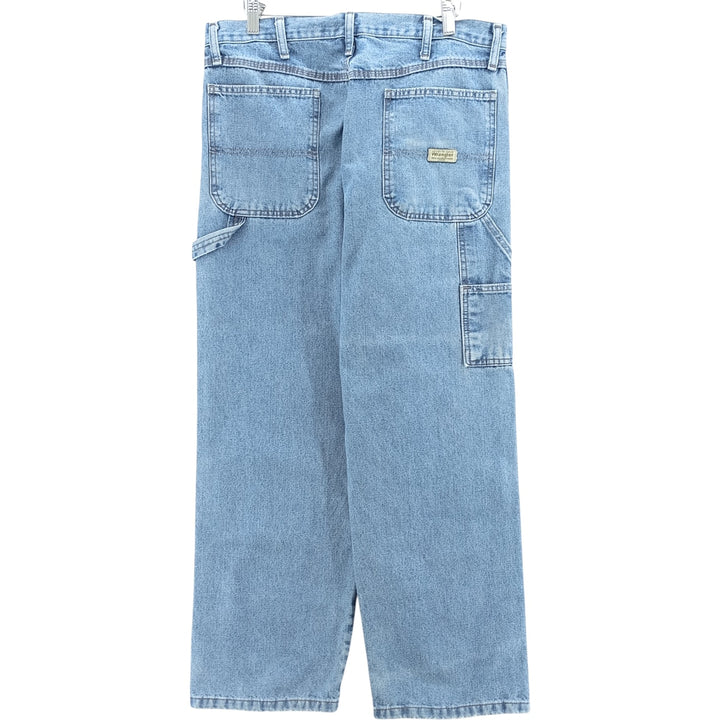00'S Wrangler CARPENTER denim painter pants for men, equivalent to W34 cotton blue type Vintage Second Hand