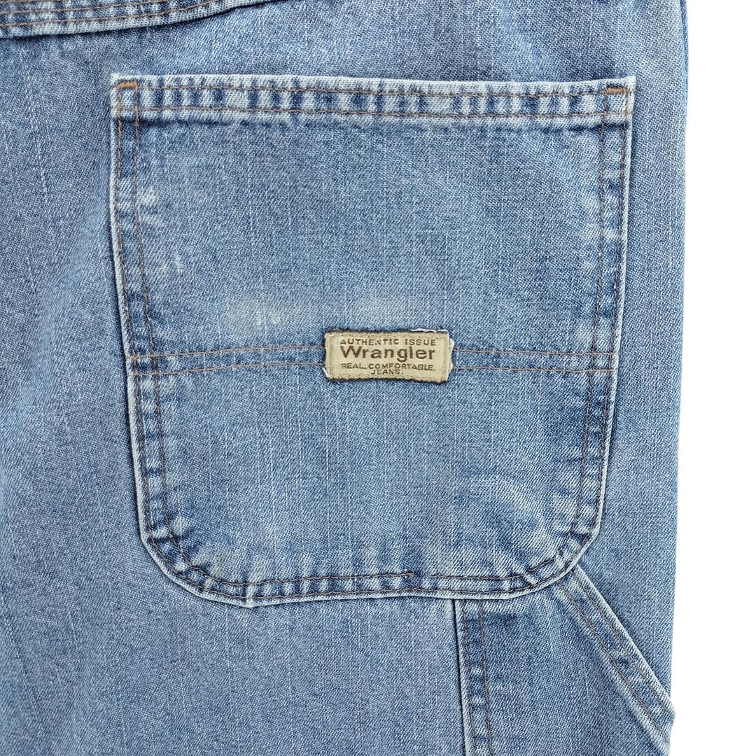 00'S Wrangler CARPENTER denim painter pants for men, equivalent to W34 cotton blue type Vintage Second Hand