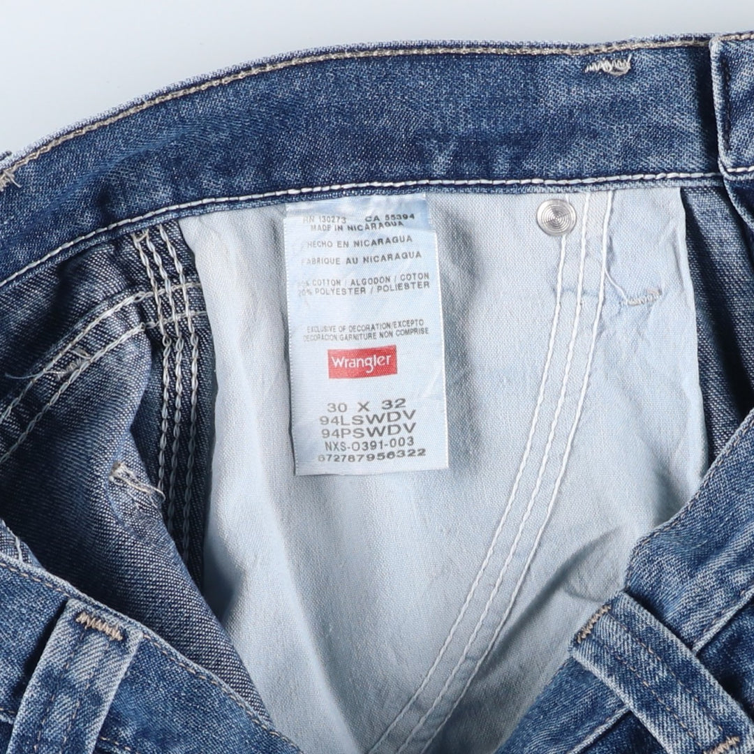 00'S Wrangler Denim Painter Pants Men's W30 equivalent cotton blue type Vintage Second Hand