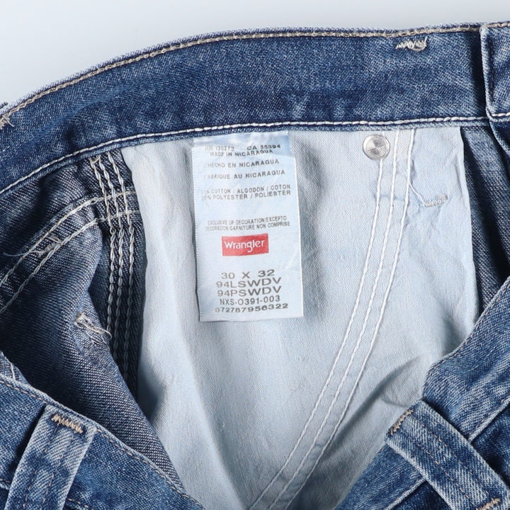 00'S Wrangler Denim Painter Pants Men's W30 equivalent cotton blue type Vintage Second Hand