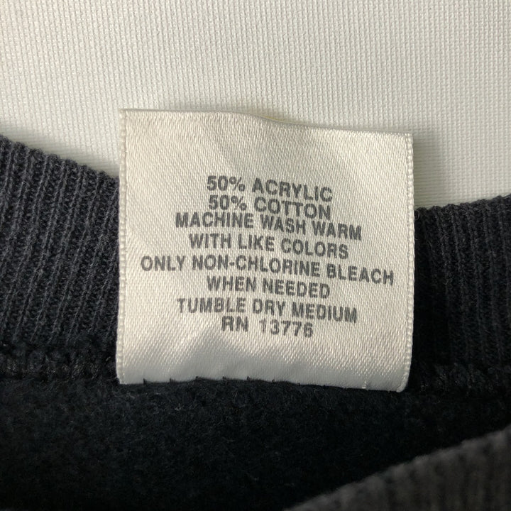 Vintage 90'S Hanes Her Way plain blank sweatshirt, made in the USA, size M, women's. acrylic black type Vintage Second Hand