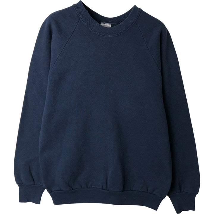 Vintage 90'S BVD blank sweatshirt, made in the USA, size M, men's. cotton navy blue type Vintage Second Hand