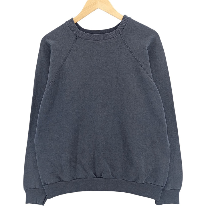 Vintage 80s-90'S Tultex plain blank sweatshirt, men's size XL cotton navy blue type Vintage Second Hand