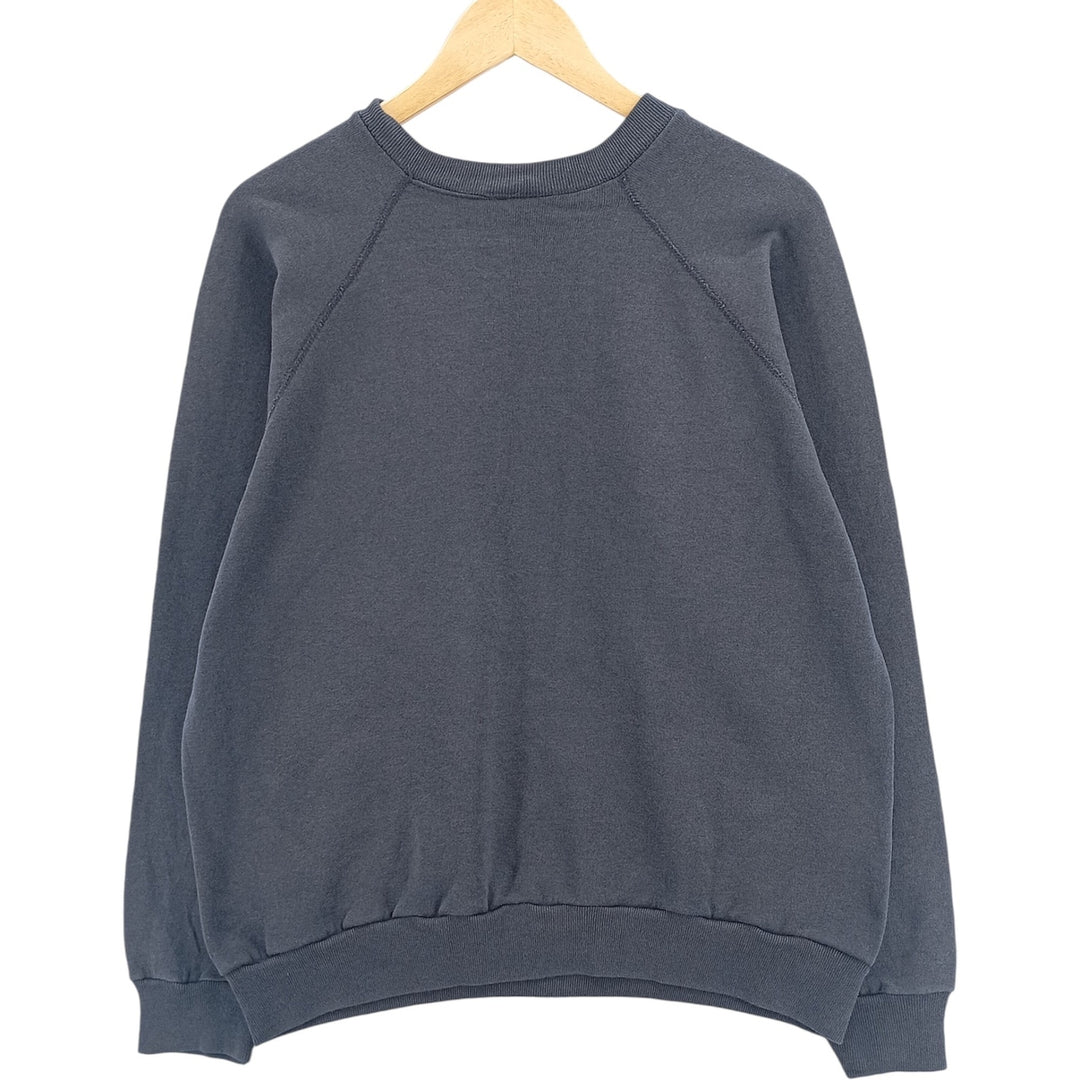 Vintage 80s-90'S Tultex plain blank sweatshirt, men's size XL cotton navy blue type Vintage Second Hand