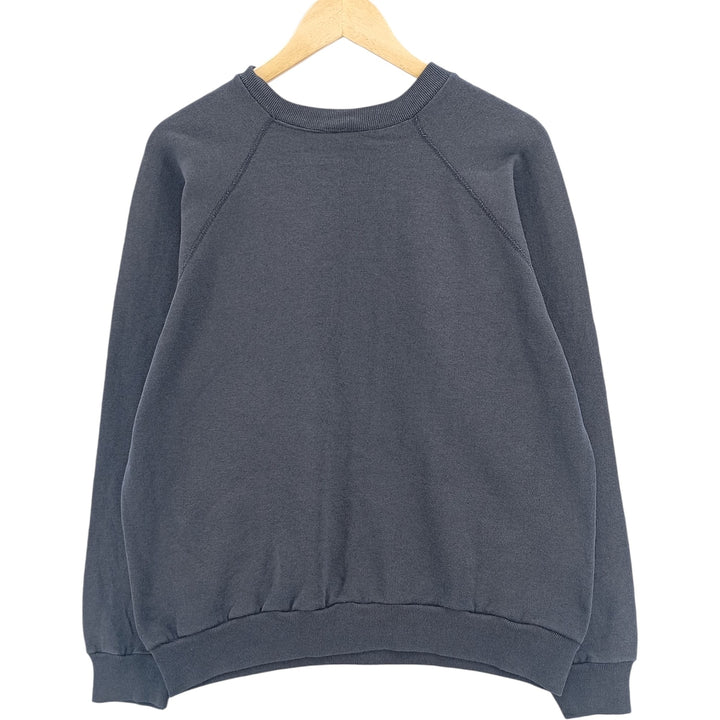 Vintage 80s-90'S Tultex plain blank sweatshirt, men's size XL cotton navy blue type Vintage Second Hand