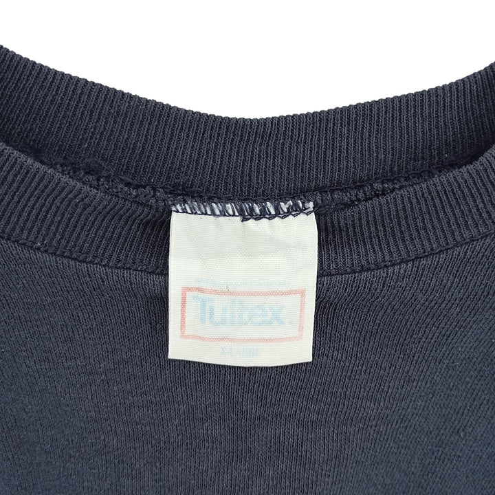 Vintage 80s-90'S Tultex plain blank sweatshirt, men's size XL cotton navy blue type Vintage Second Hand