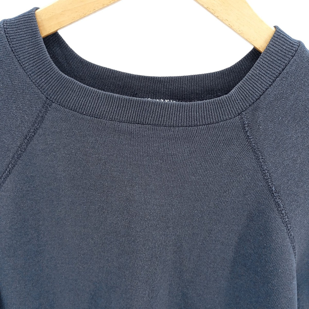 Vintage 80s-90'S Tultex plain blank sweatshirt, men's size XL cotton navy blue type Vintage Second Hand