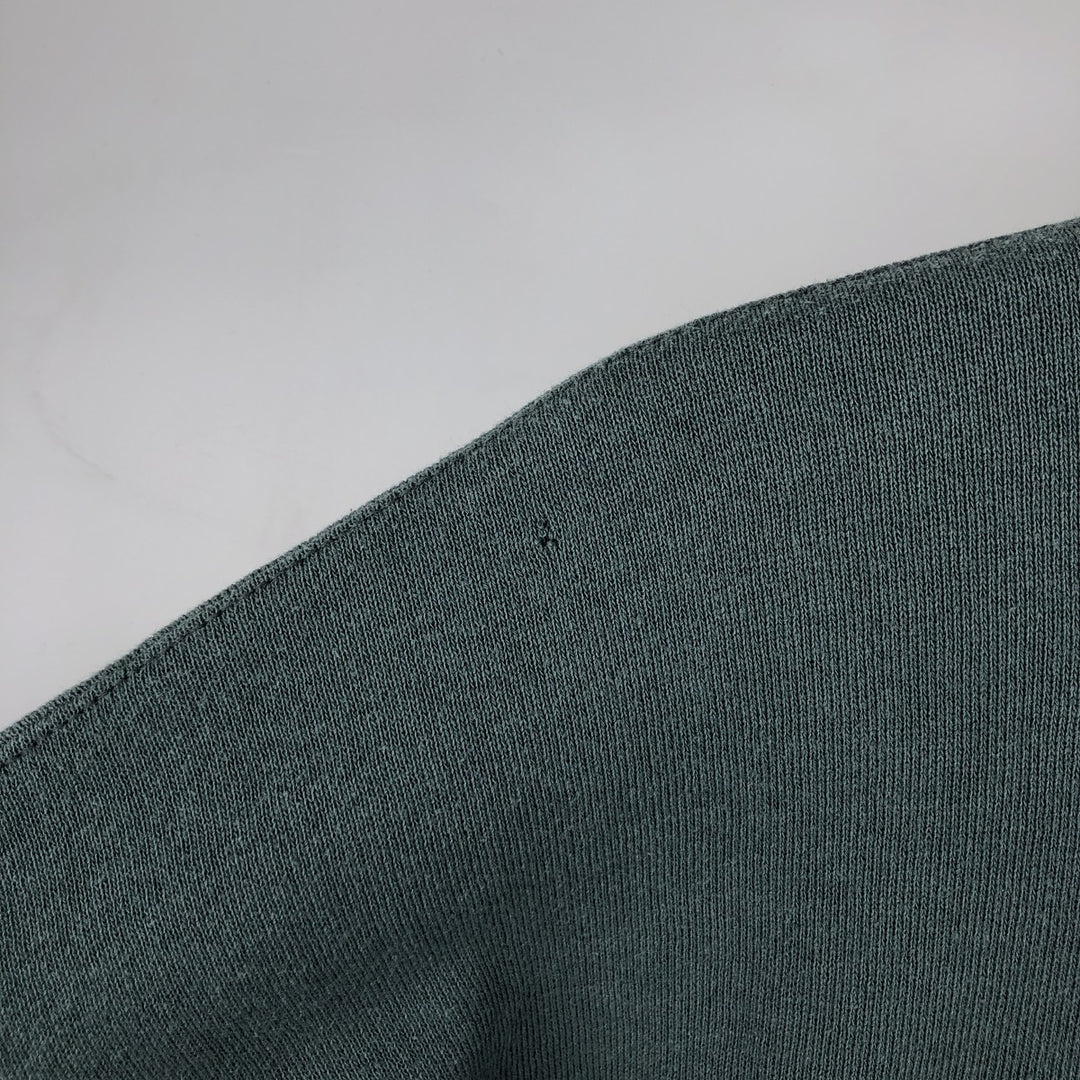 90'S Russell plain blank sweatshirt, sweatshirt, men's XL size, vintage cotton Green type dark green Vintage Second Hand