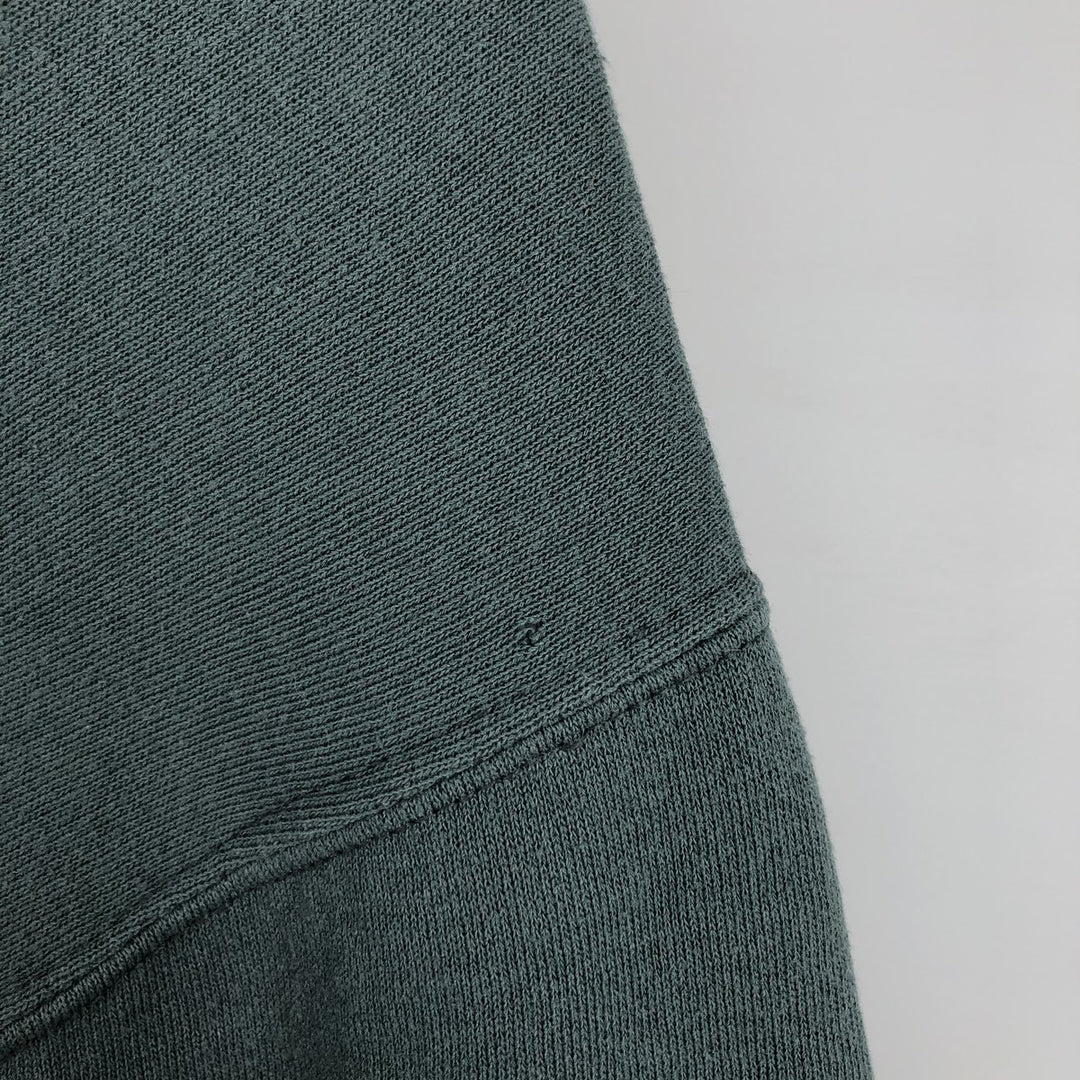 90'S Russell plain blank sweatshirt, sweatshirt, men's XL size, vintage cotton Green type dark green Vintage Second Hand
