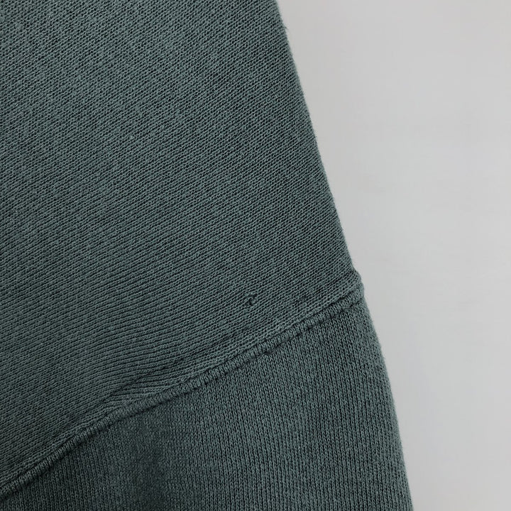 90'S Russell plain blank sweatshirt, sweatshirt, men's XL size, vintage cotton Green type dark green Vintage Second Hand