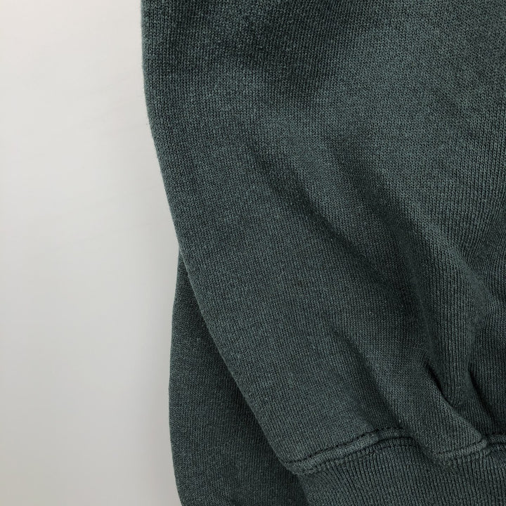 90'S Russell plain blank sweatshirt, sweatshirt, men's XL size, vintage cotton Green type dark green Vintage Second Hand