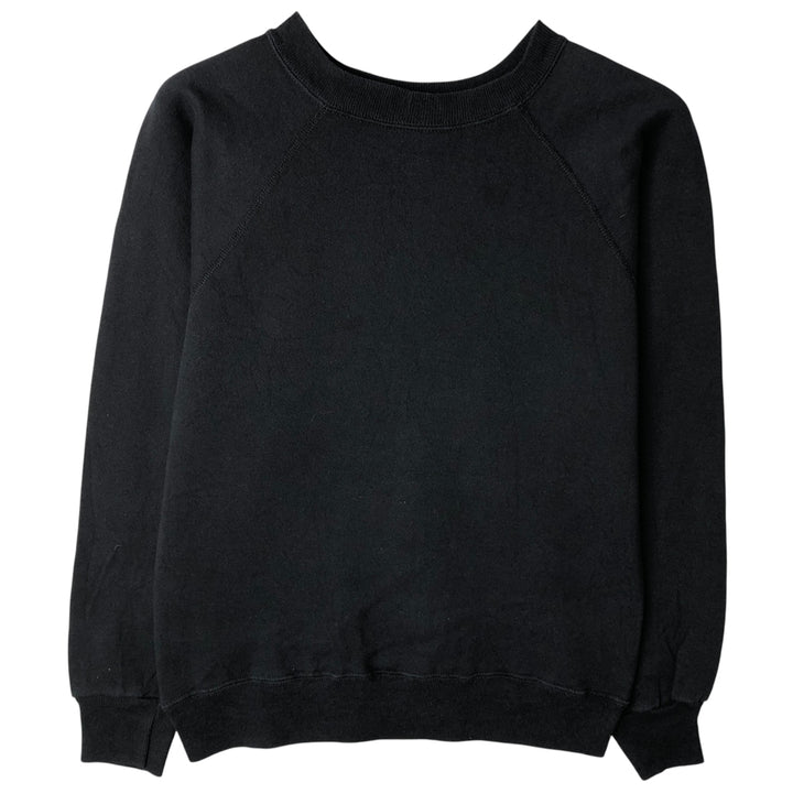 Vintage 90'S Hanes HER WAY plain blank sweatshirt, Made in USA, Women's Size Small cotton black type Vintage Second Hand
