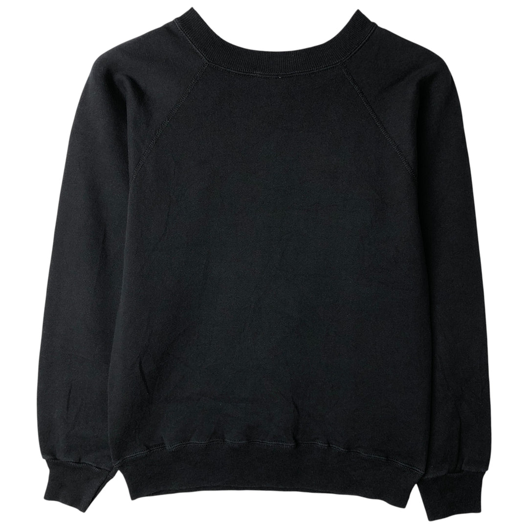 Vintage 90'S Hanes HER WAY plain blank sweatshirt, Made in USA, Women's Size Small cotton black type Vintage Second Hand